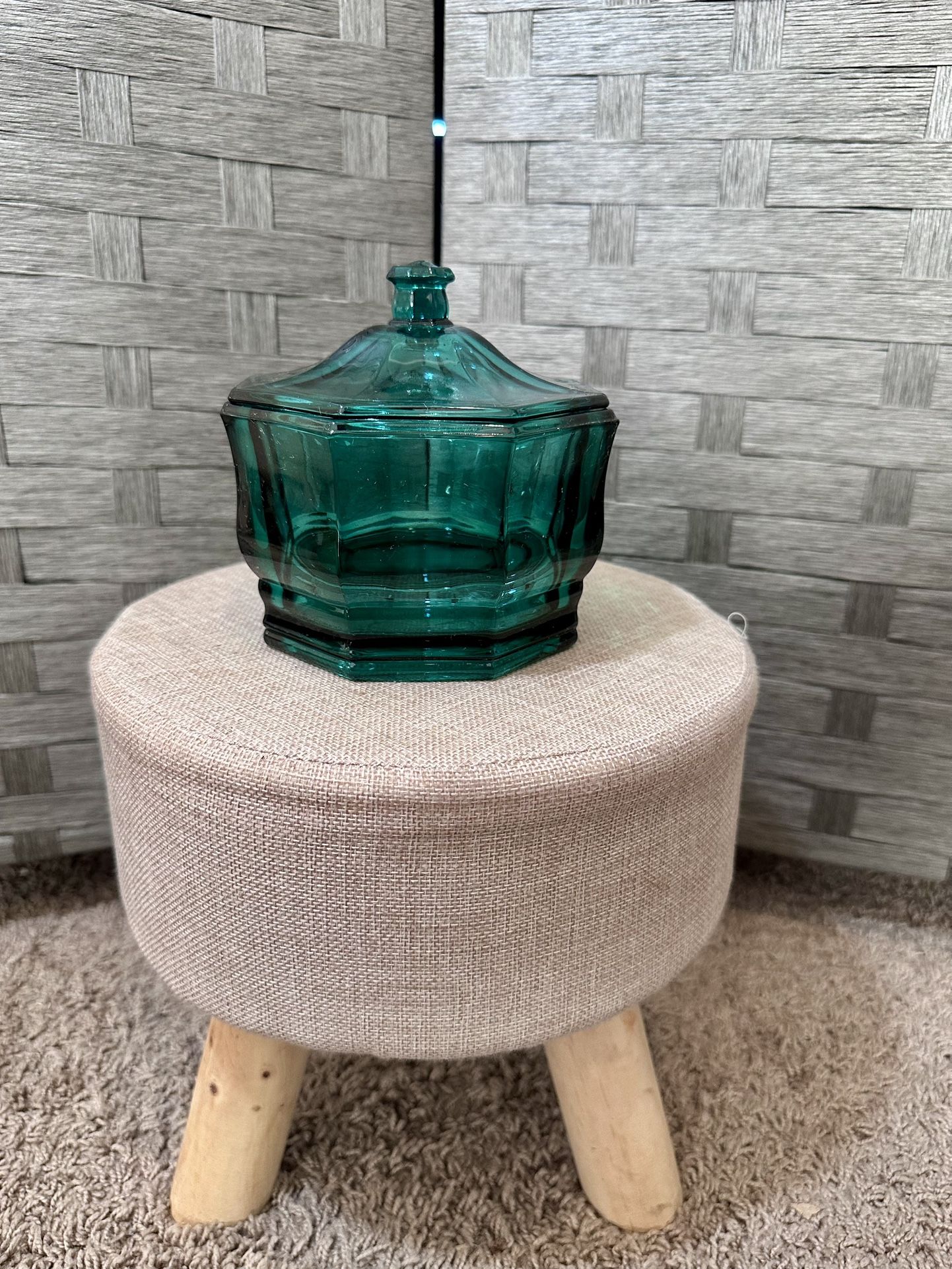 Vintage Confections Indiana Glass Candy Jar with Lid