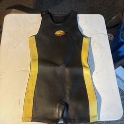 Vintage 1970's Primo Sea Suits Farmer John  Retro Wetsuit Large Rare