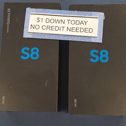 Samsung Galaxy S8 New - Pay $1 DOWN AVAILABLE - NO CREDIT NEEDED