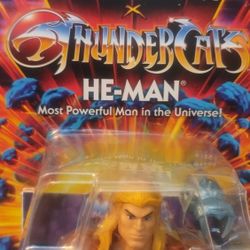 MOTU X THUNDERCATS CROSSOVER HE-MAN + MINI MAN-AT-ARMS + TINY HE-MAN COMIC BOOK NEW 