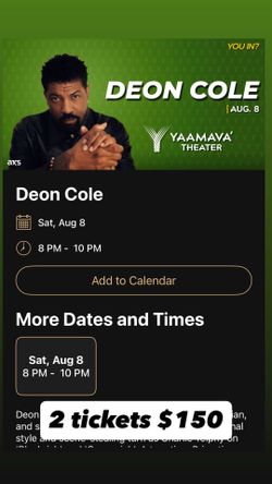 Comedy concert tickets