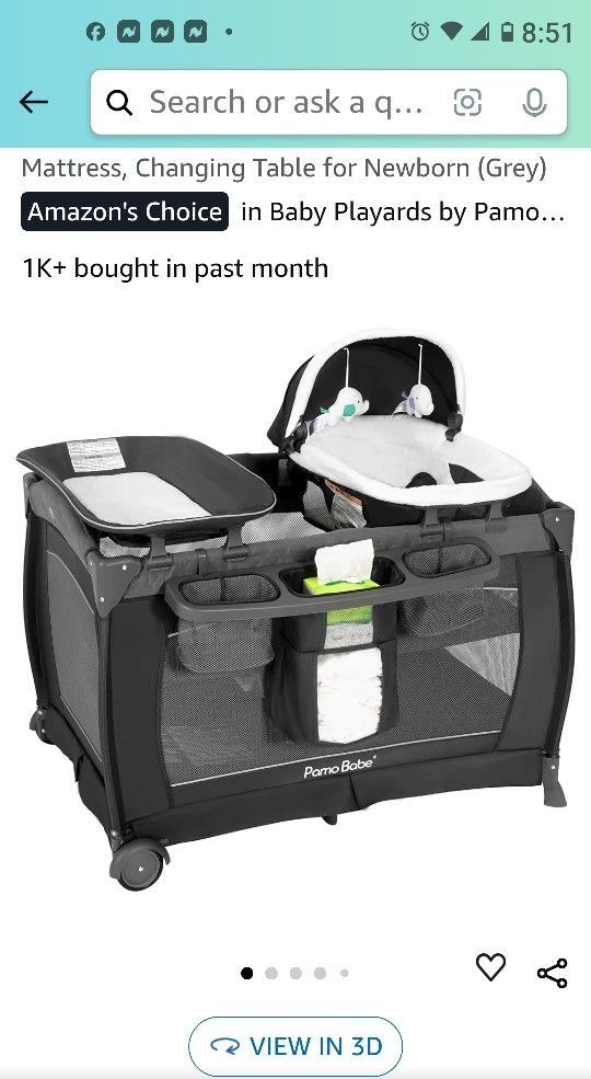 3 In 1 Infant Bed Slightly Used , The Changing Table And Bassinet Never Used , Walker Used 2 Times And Form Mattress Slightly Used