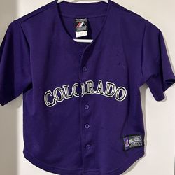 Troy Tulowitzki #2 Colorado Rockies Majestic Purple Jersey YOUTH Size Large (7)