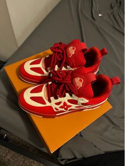 Lv skate red and white size 10