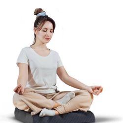 Kölbs Extra Large Seat Cushion Stylish Plush Velvet Cover XL Memory Foam for Office Chair, Floor Pil