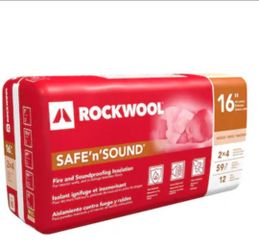 Rockwool Safe'n'Sound Insulation 16" 2x4