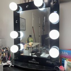 Black Vanity Mirror