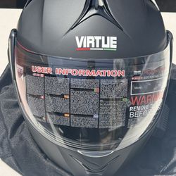 DOT Dual Visor Flip UP ATV Dirt Full Face Modular Bluetooth Motorcycle Helmet 