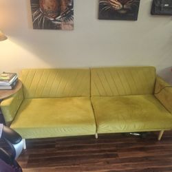 Couch For Sale Mustard Yellow, About 75 In Width