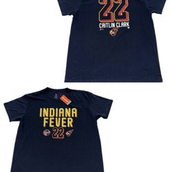 Indiana Fever Caitlin Clark #22 Black T Shirt Jersey Large & 2XL New