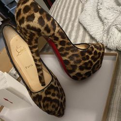 Lou Boutin Heels Pony Leopard Exclusives