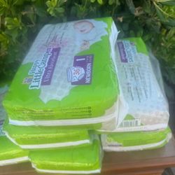 6 Packs Happy Little Camper Natural Diapers, Size 1,