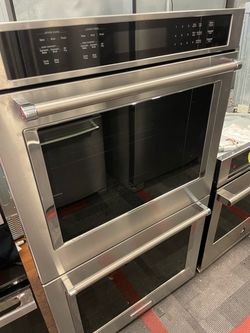 220V 30 wide stainless steel Kitchenaid double oven for only $1,400