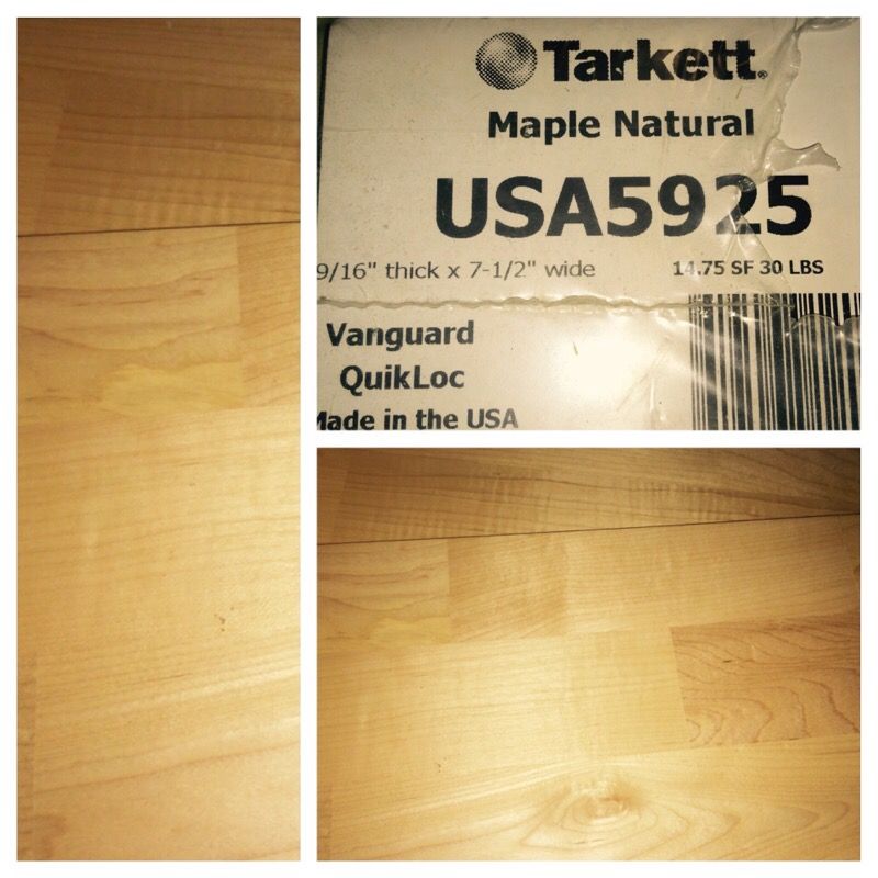 147.5 sq ft of Tarkett Vanguard Quicklock Hardwood Flooring.