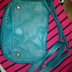 Small Teal Colored Mossimmo Crossbody Purse