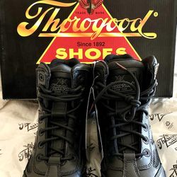 Thorogood Unisex 6” Boots. Waterproof- Side Zipper, Slip Resistant- Lightweight - New