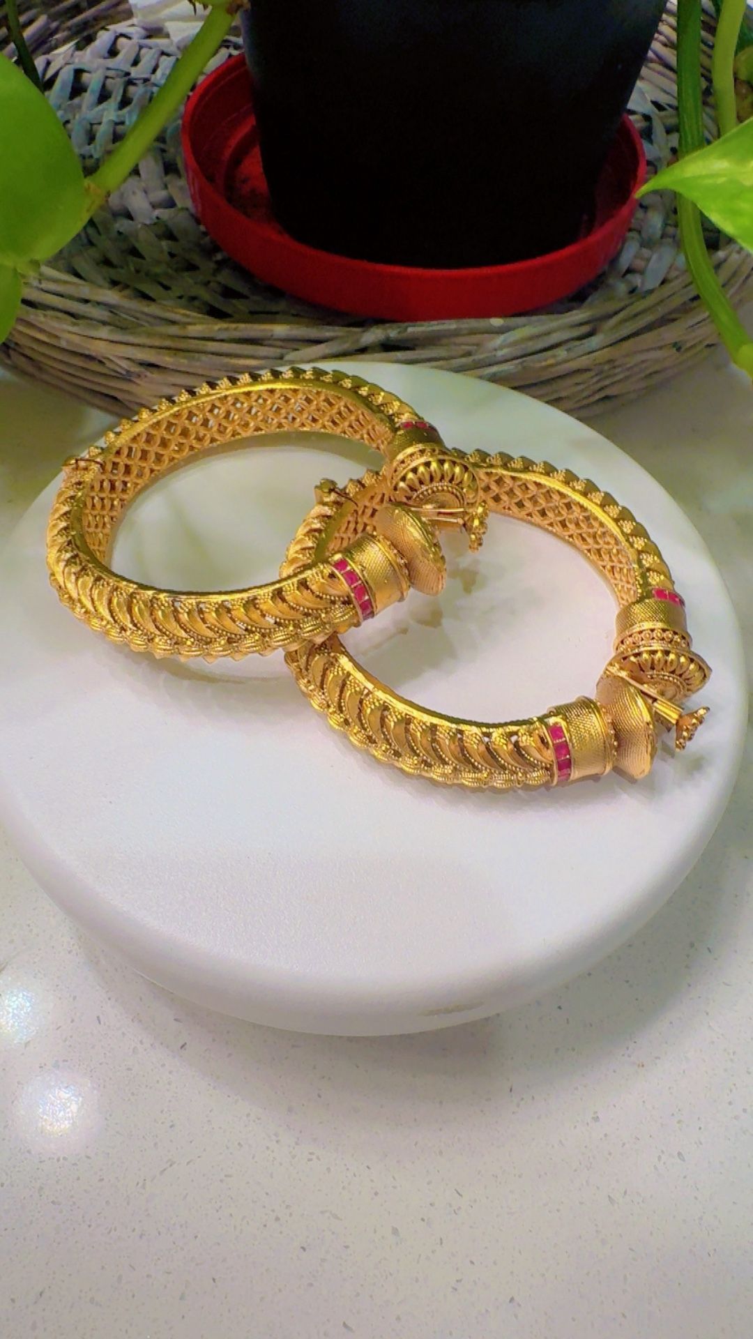 gold plated bangals