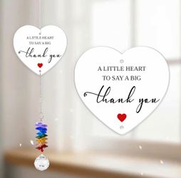 Suncatcher Ornament - Inspirational Rainbow Maker - Appreciation Keepsake Window Decor - Birthday Mother's Day for Nurses Teachers Volunteers Friend F