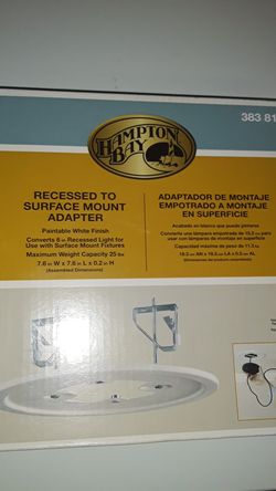 Hampton Bay recessed surface mount adapter