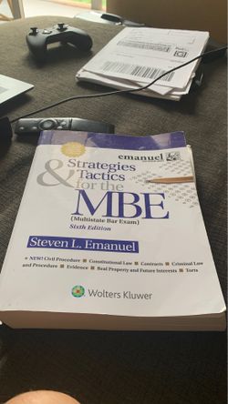 BAR EXAM - MBE Strategies and Tactics by Emmanuel