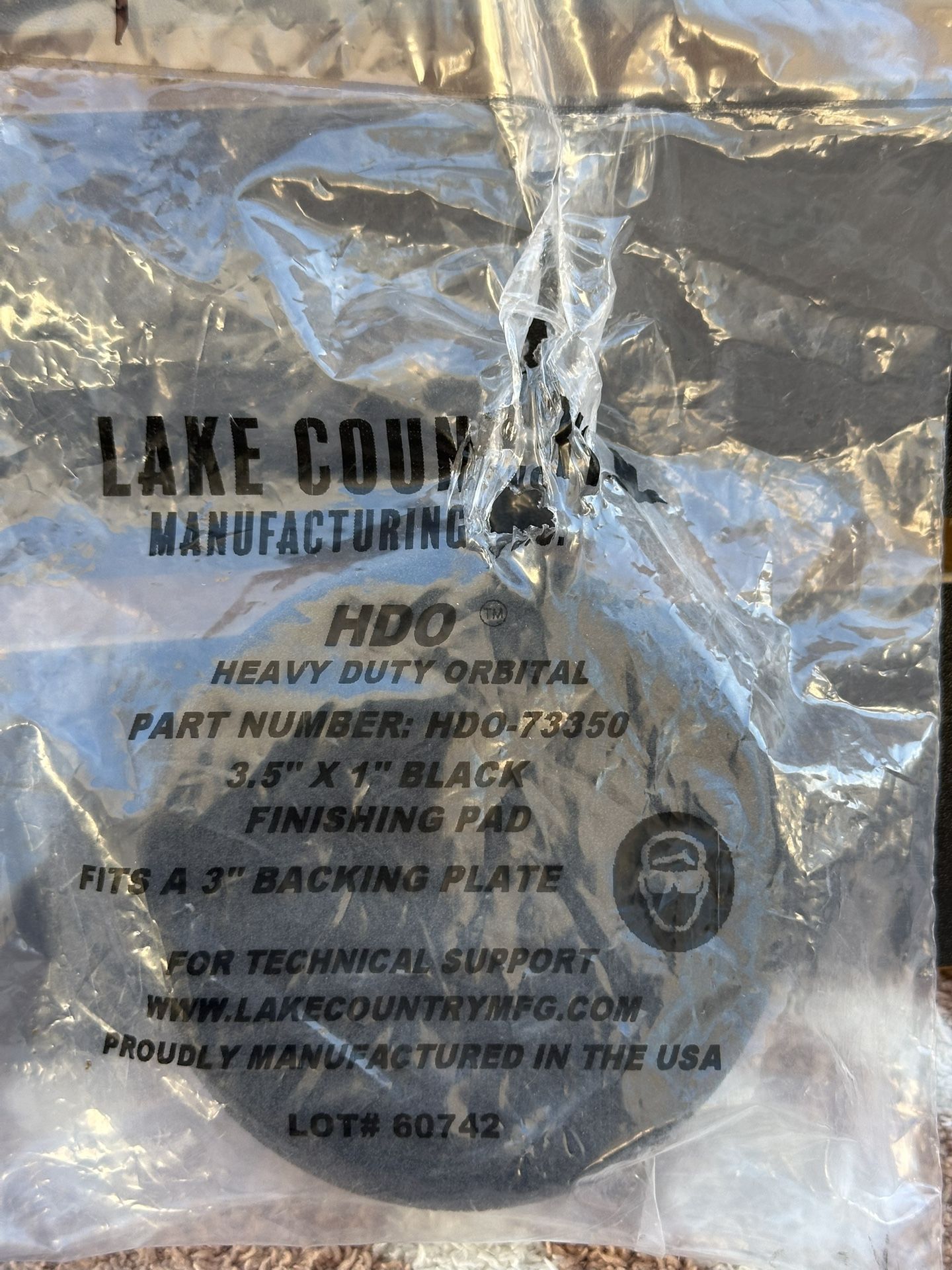 Lake Country 3.5” Heavy Duty Finishing Pad