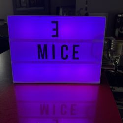 Lighted Lightbox sign