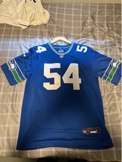 Seattle Seahawks Bobby Wagner #54 Throwback Jersey (Nike, Royal Blue) Size Large