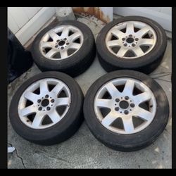 4 —- 205/55r16 5x120 5x4.72 Stock Bmw Wheels Rims Tires Hold Air!!!!!!!!!!