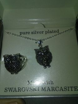 Ring and necklack new .real stones