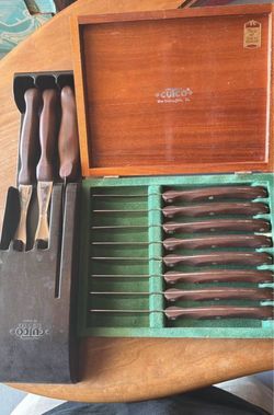Real Mahogany cutco cooking set