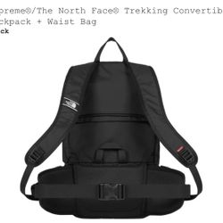 Supreme The North Face Trekking Convertible Backpack Waist Bag Black