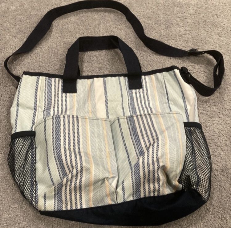 Cute Striped Diaper Bag
