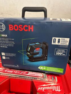 Bosch 100 ft. Green Self Leveling Line Laser Level with Li-Ion Battery, Adjustable L-Bracket Mount and Hard Carrying Case