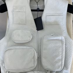 Louis Vuitton Monogram Embossed Leather Utility Vest 