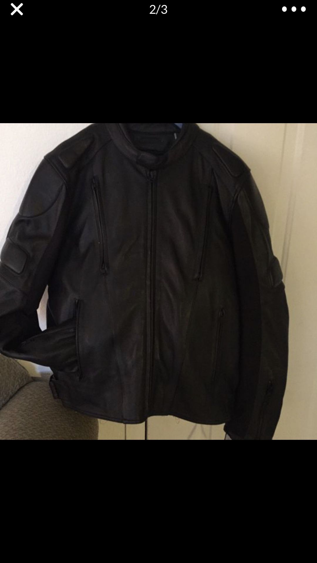 Jacket leather motorcycle