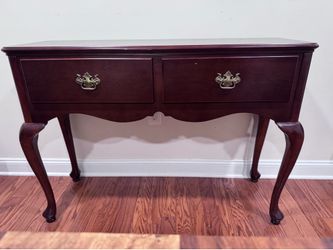 Antique solid wood console/entry table with drawers