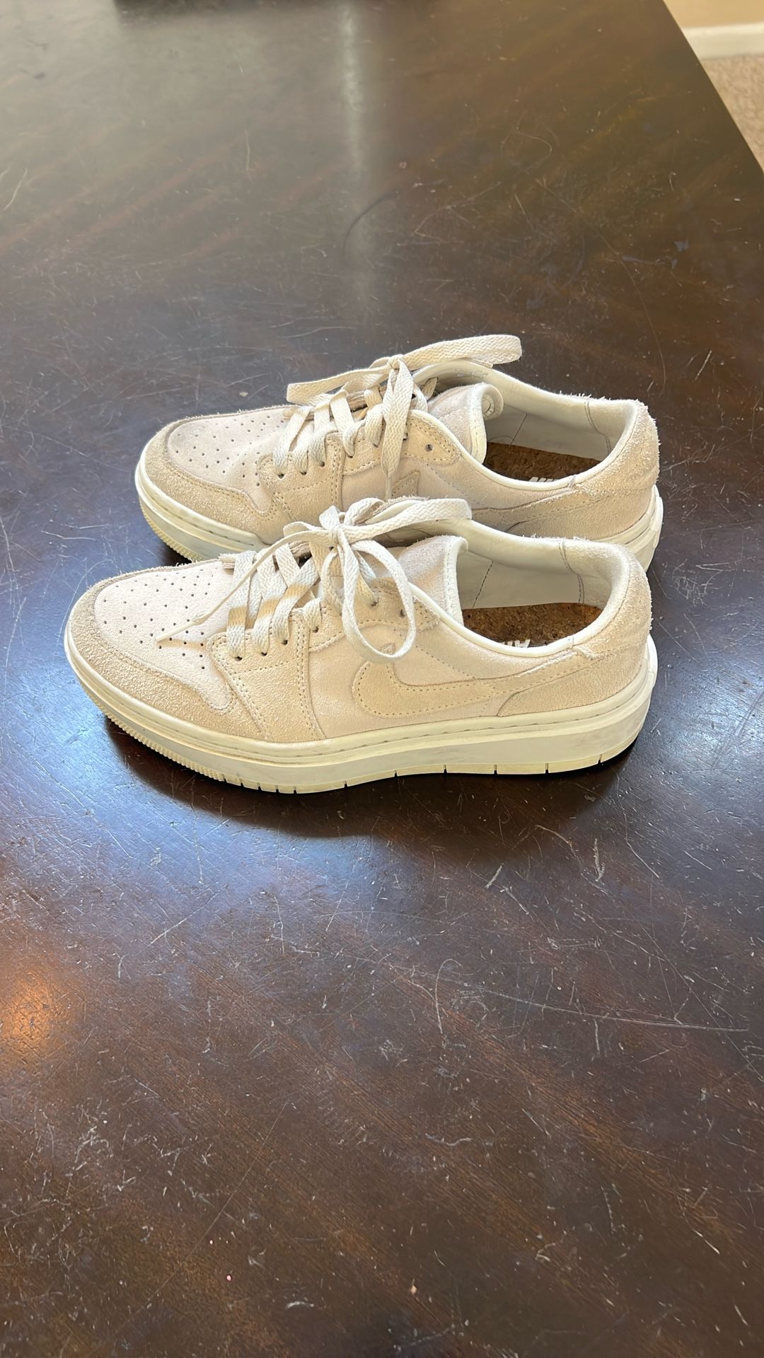 Nike Women Air Force 1 Beige Shoes Size 8