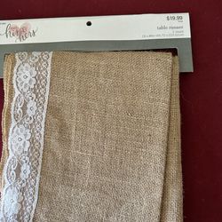 Wedding Burlap Runners 88 Inches Long- 11 Total