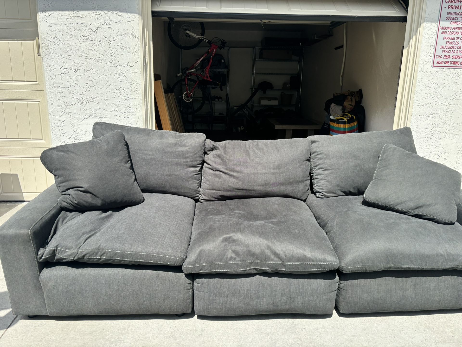 Comfy Gray Couch