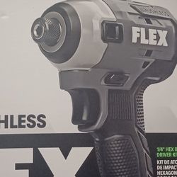 Flex 1/4 Inch Hex Impact Driver Kit