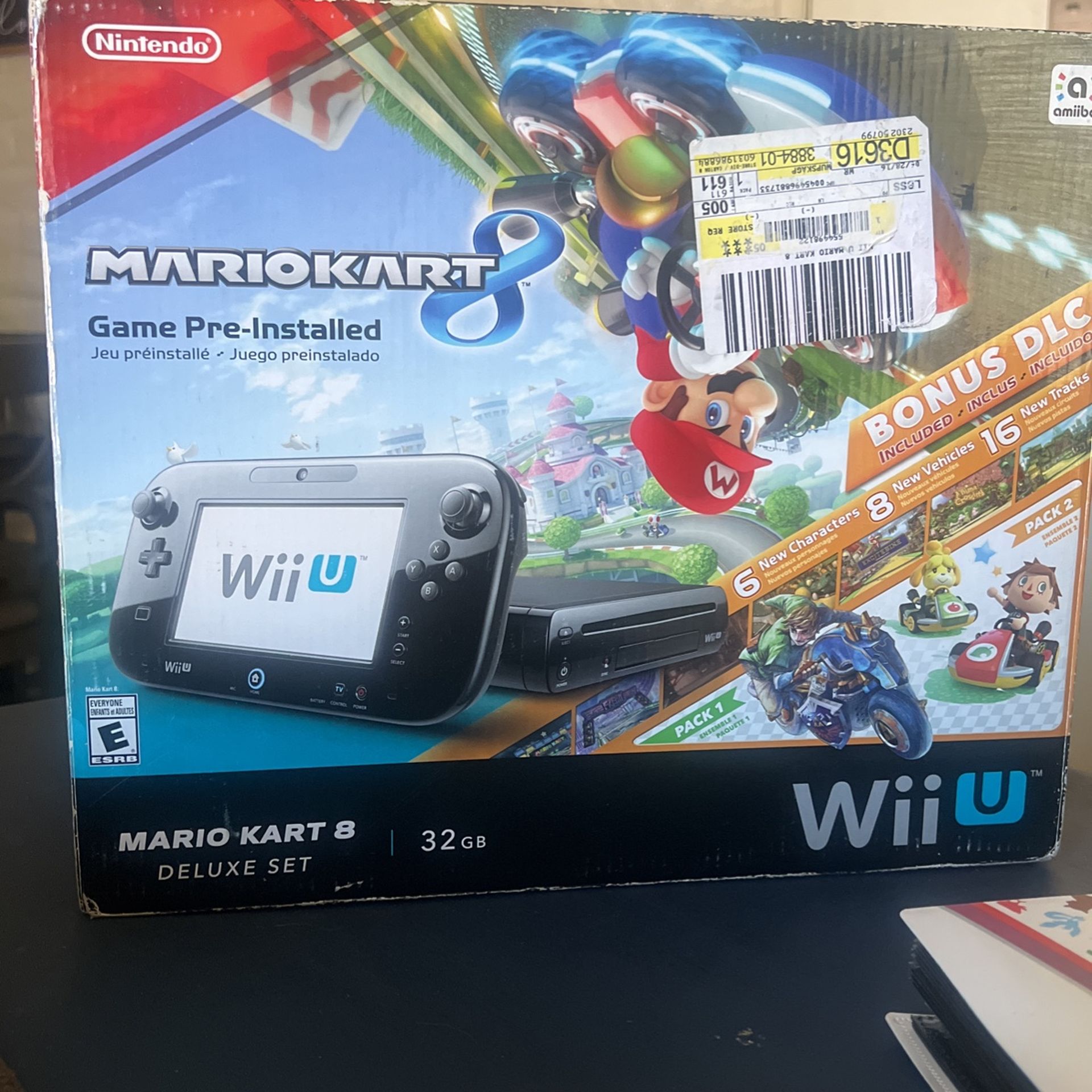 Wii U Console Mario Kart 8 Deluxe Game Pre Installed for Sale in Tucson