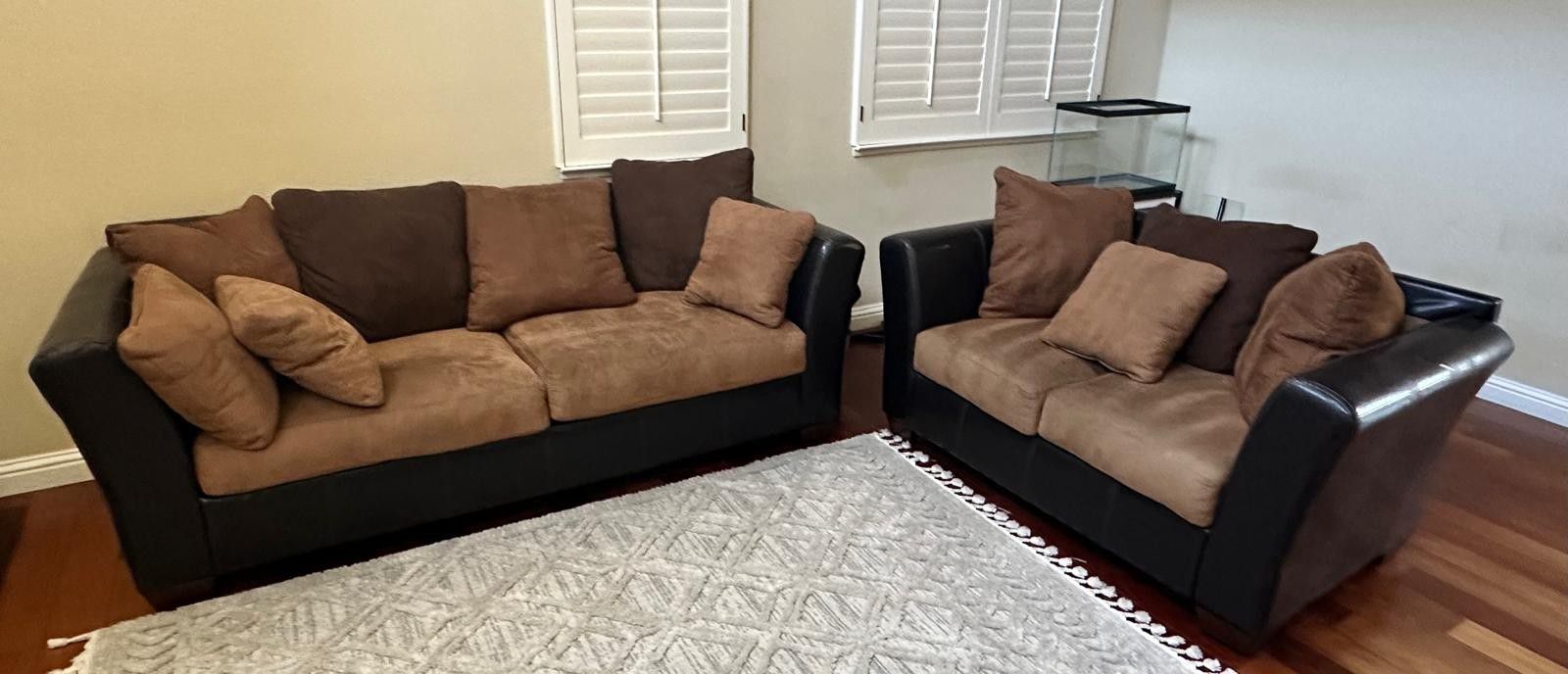 3 Seater Couch & Love Seat 