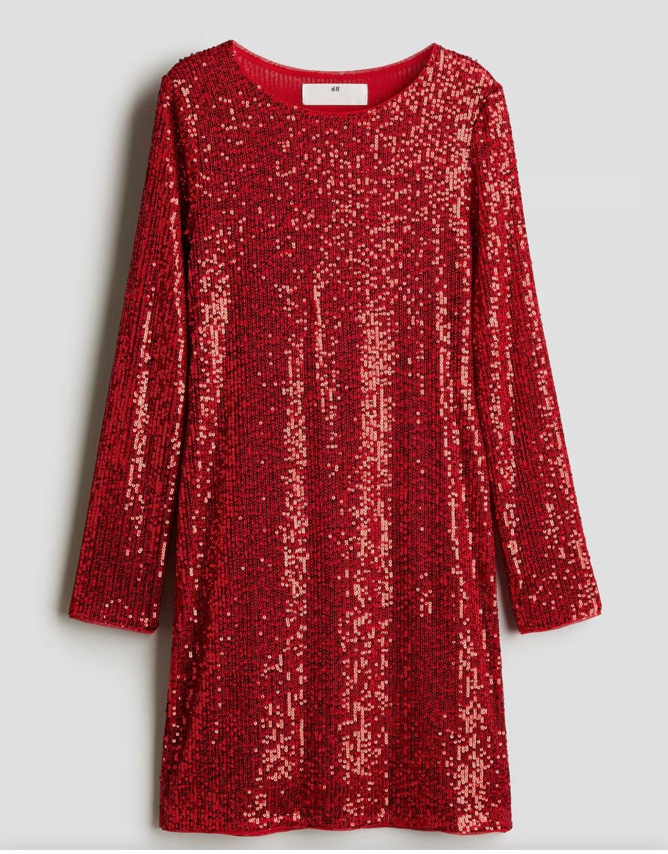 Red Sequins Dress Party Wear 