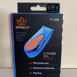 Brand New - Spenco Gel Heel Cup Shoe Inserts in Medium