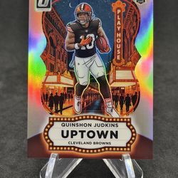 2025 Panini Optic Quinshon Judkins Uptown Prizm #17 Rookie (RC) Case Hit SSP