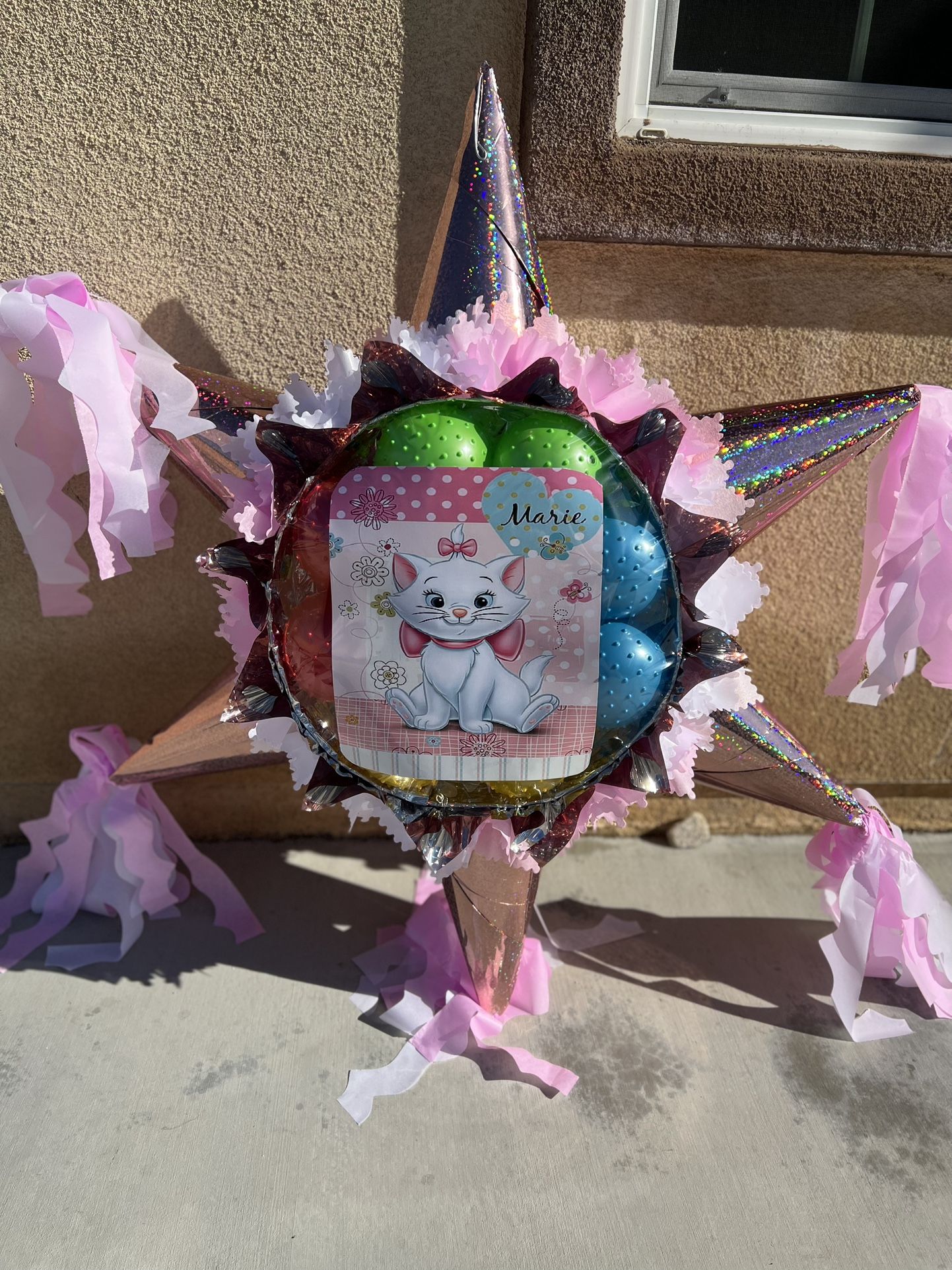 Custom Aristrocat Star Pinata With Balls