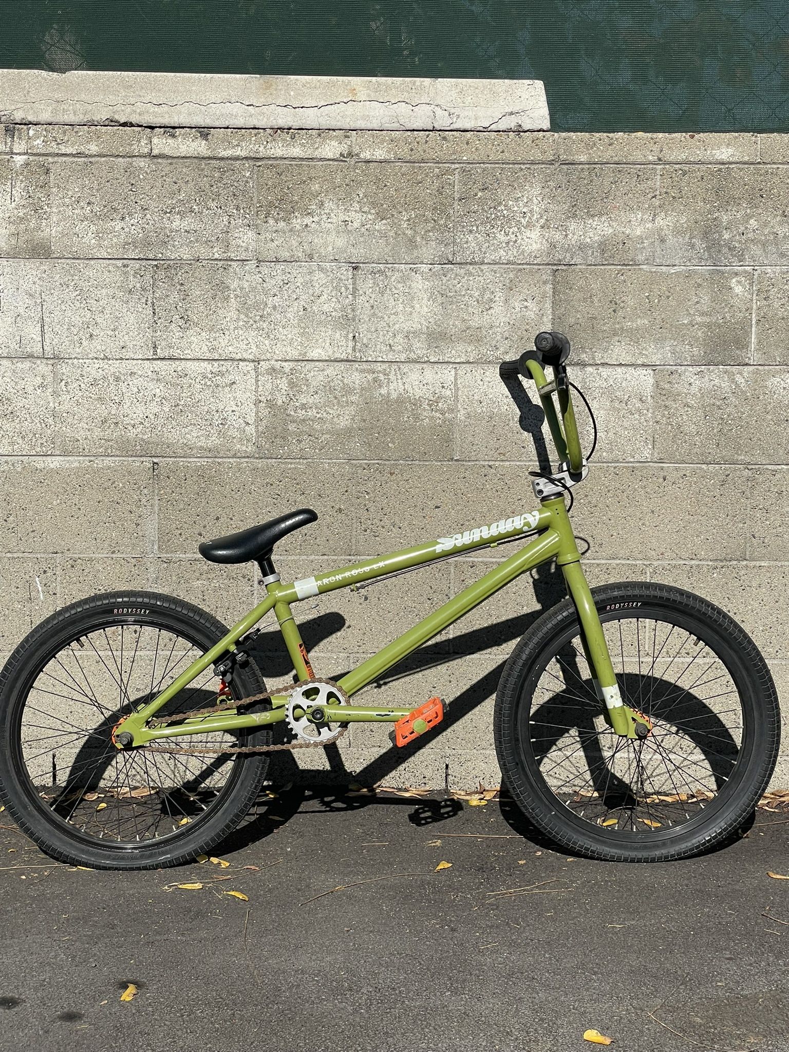 Rare 2012 Sunday Aaron Ross EX Green BMX bike DISCONTINUED, 21.5” - PARTS/REPAIR