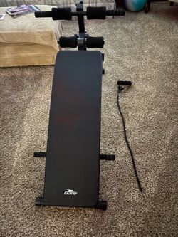 Crane Fitness Sit-up Bench w/exercise band