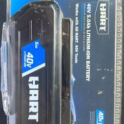 New In Package Hart 40 V Battery