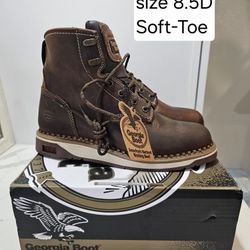 Georgia Soft Toe Work Boots Size 8.5 